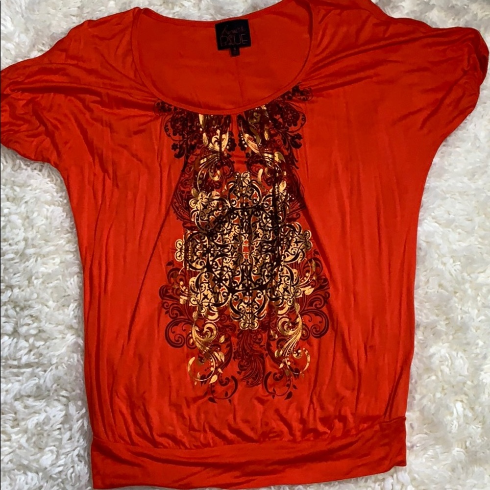Orange blouse